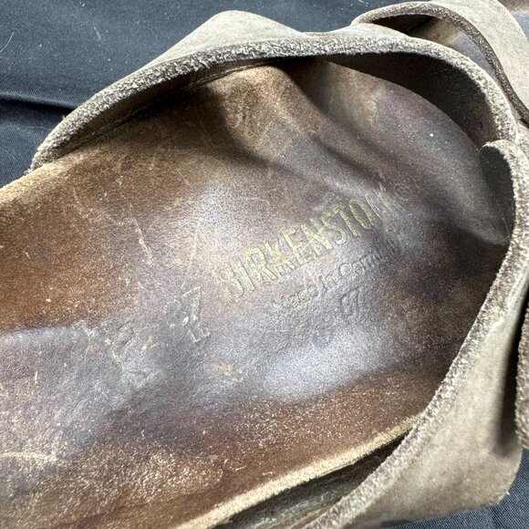 Birkenstock Birkis Florida Brown Tan 3 Buckle Strap Sandals Womens 37(6.5) - Picture 7 of 7